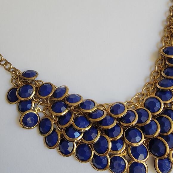 Blue Stone Chainmaille Necklace - Picture 2 of 10